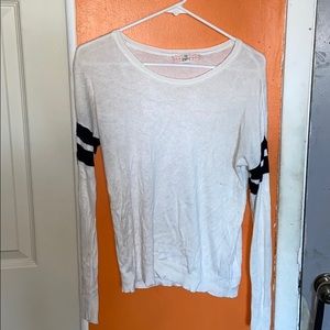 Pink Republic Striped Sleeve Top